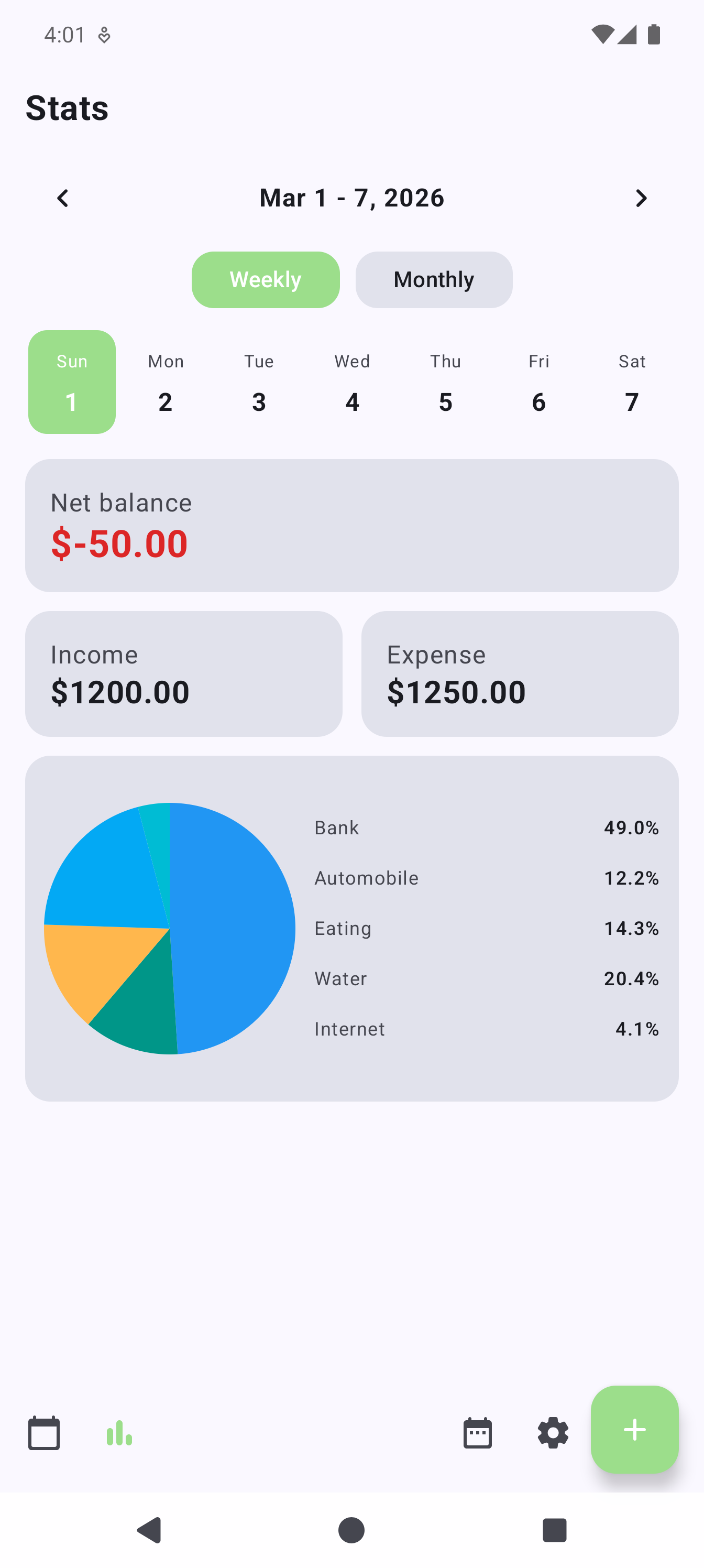 Budgeting app feature screenshot 10
