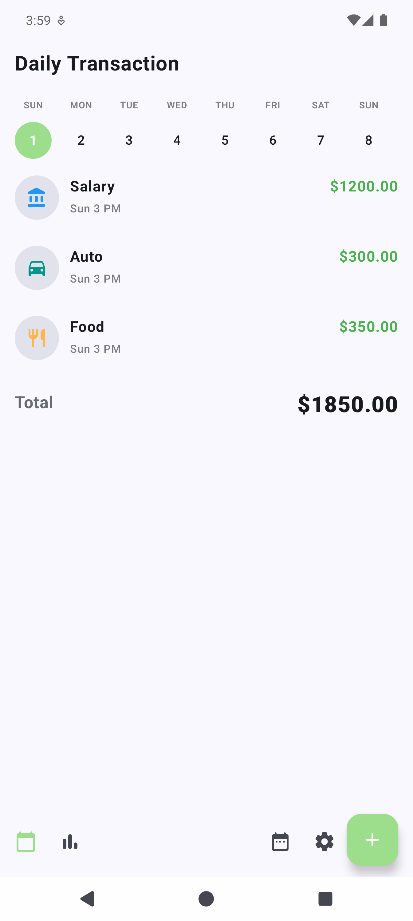 Budgeting app feature screenshot 2