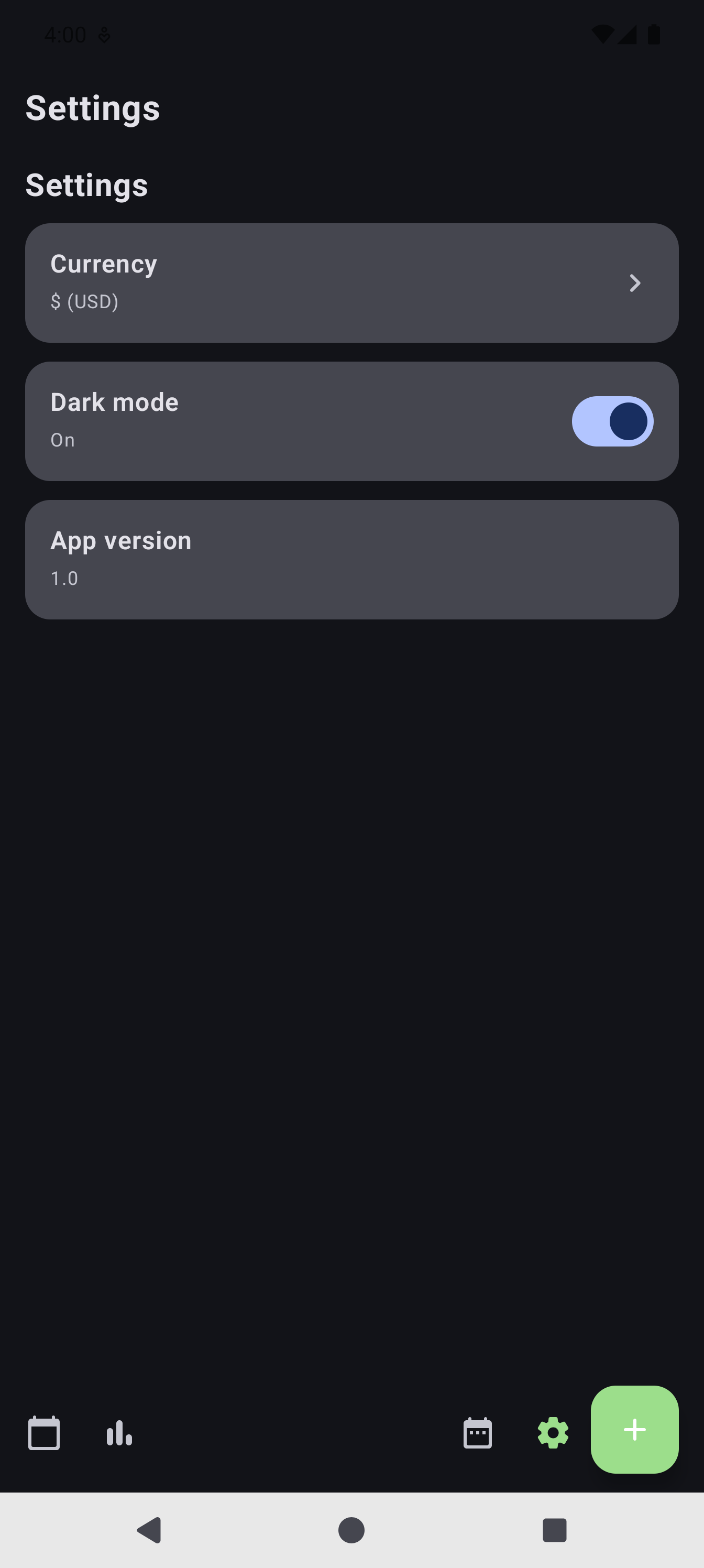Budgeting app feature screenshot 3