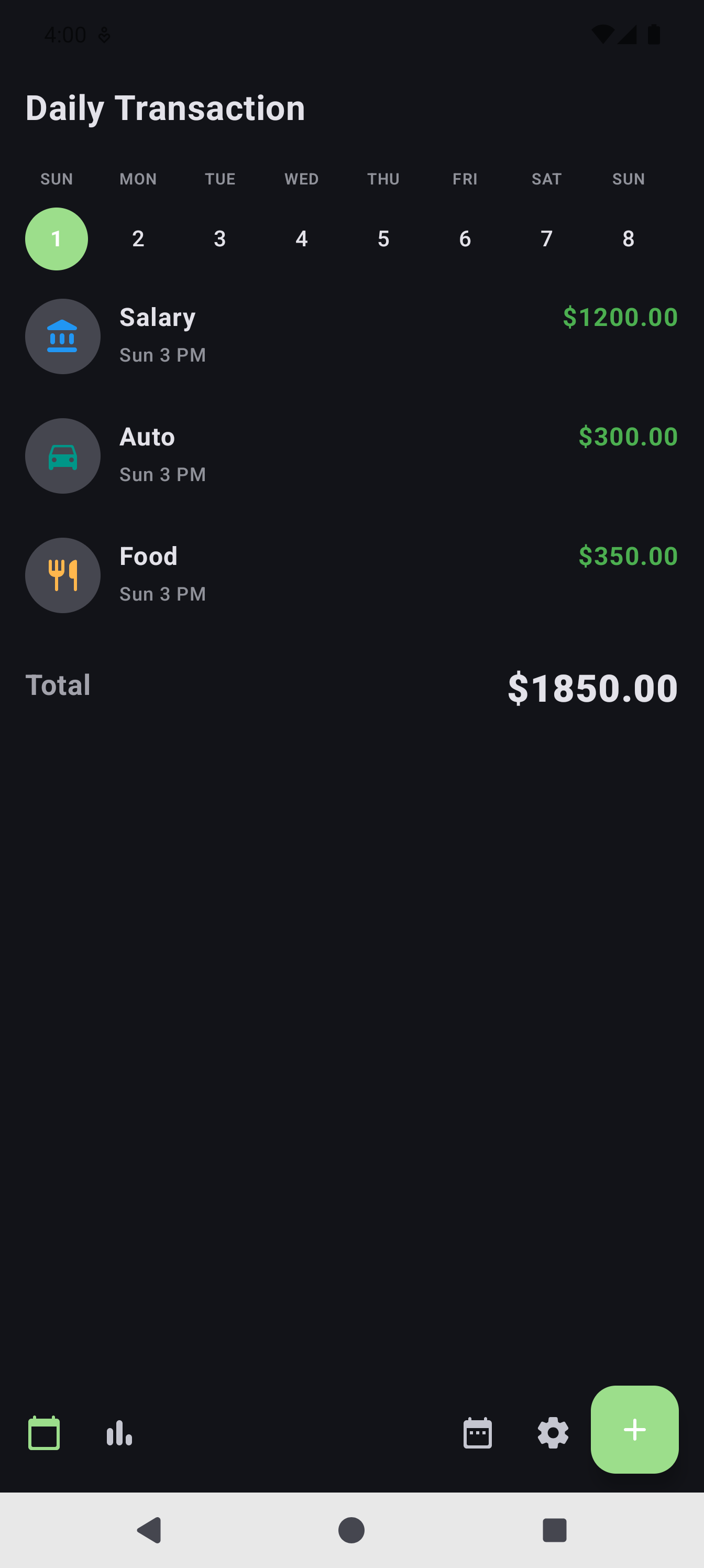 Budgeting app feature screenshot 4