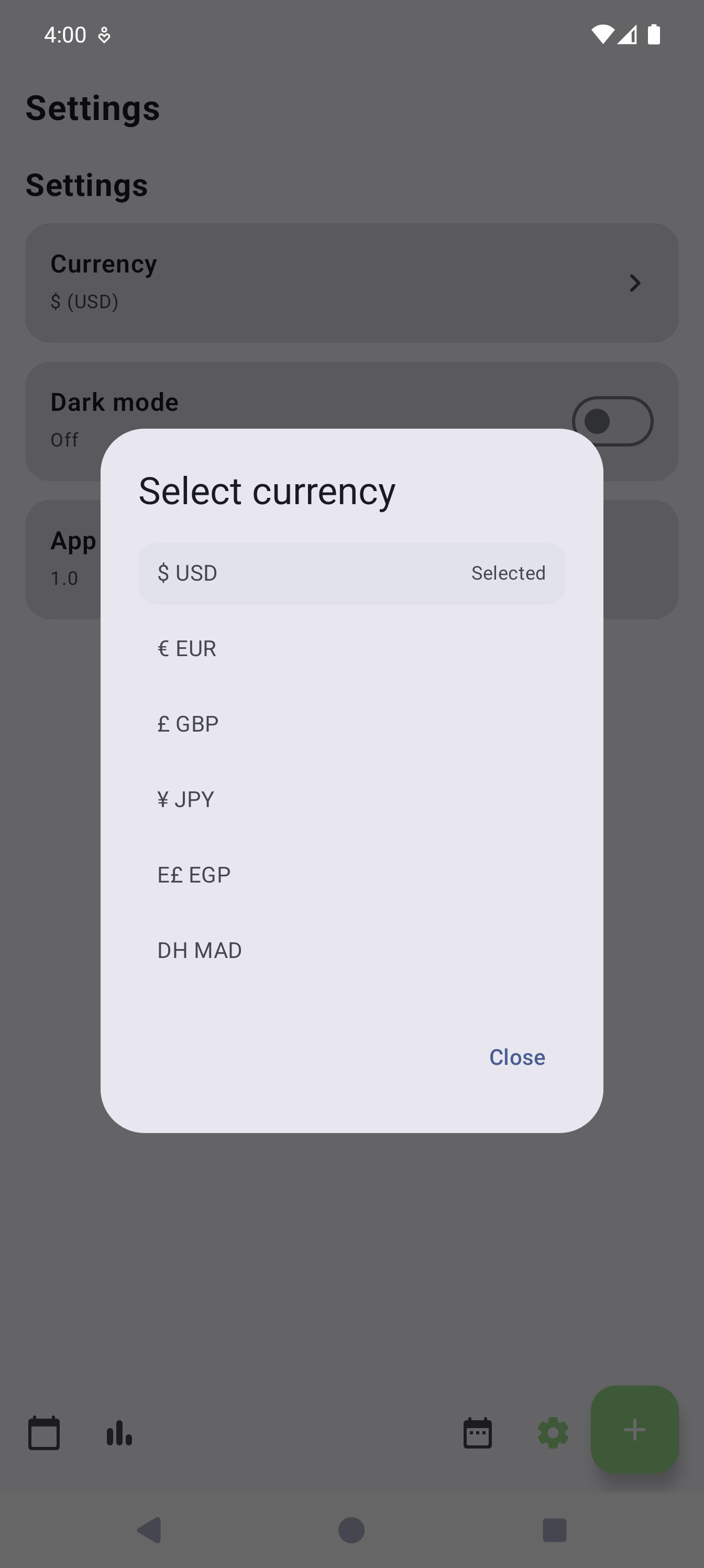Budgeting app feature screenshot 5